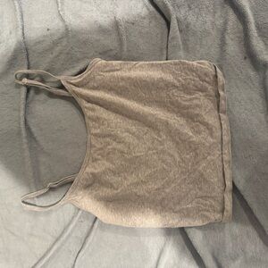 Casual Gray Sleeveless Top